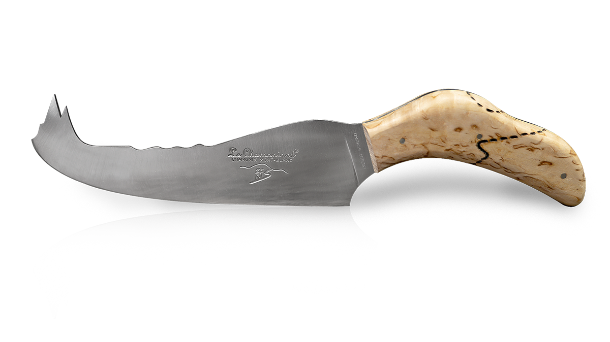 Couteau à fromage artisanal en bouleau