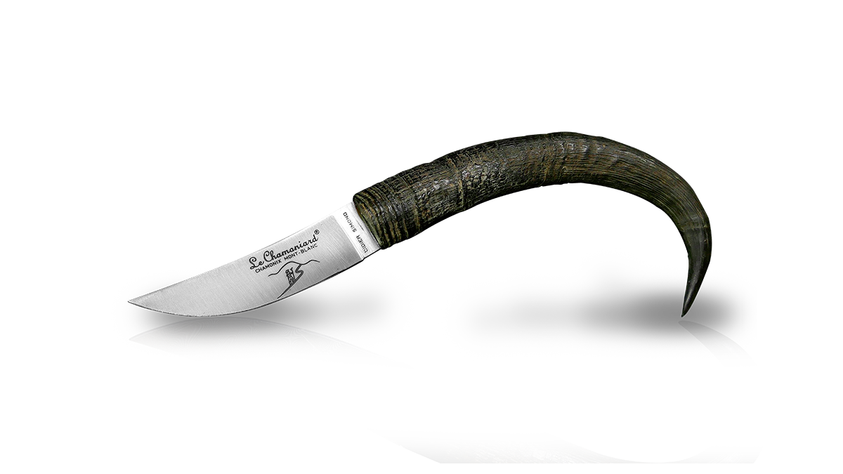 Couteau artisanal en corne de chamois
