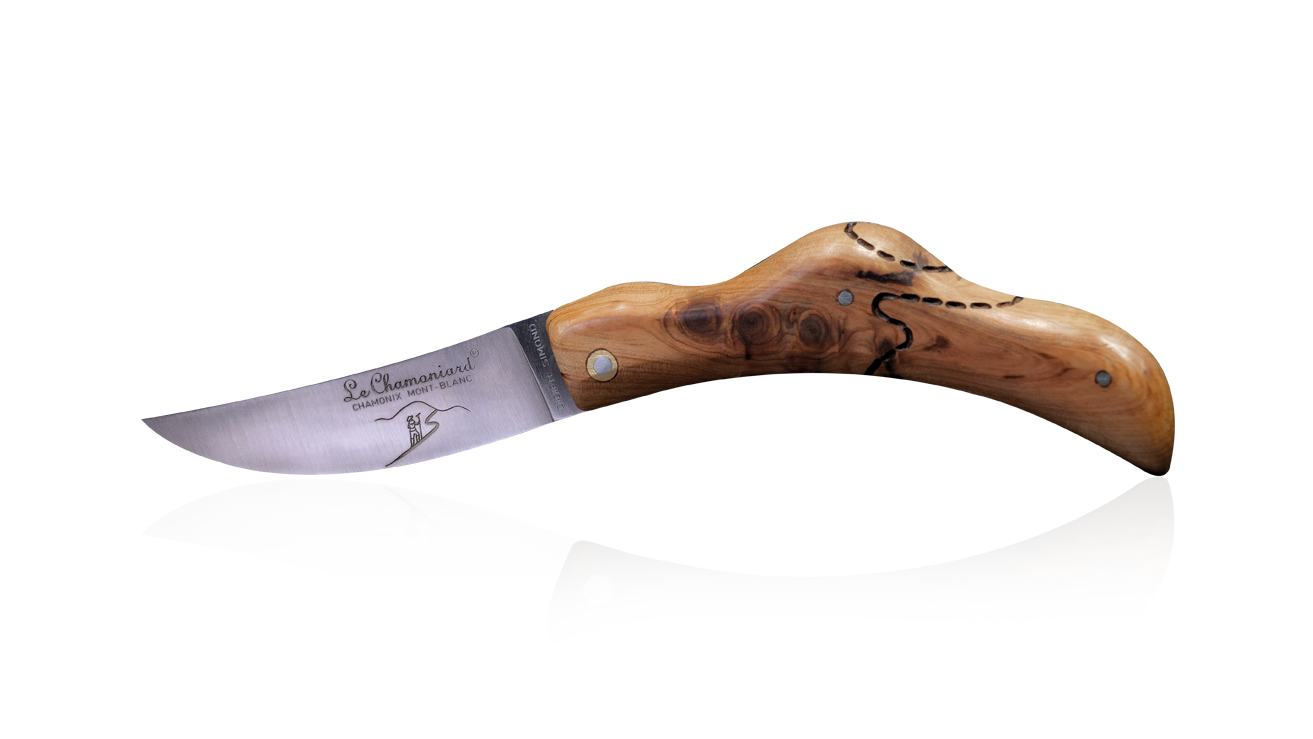 Petit couteau pliant artisanal en genévrier