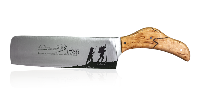 Couteau de cuisine Nakiri en bouleau