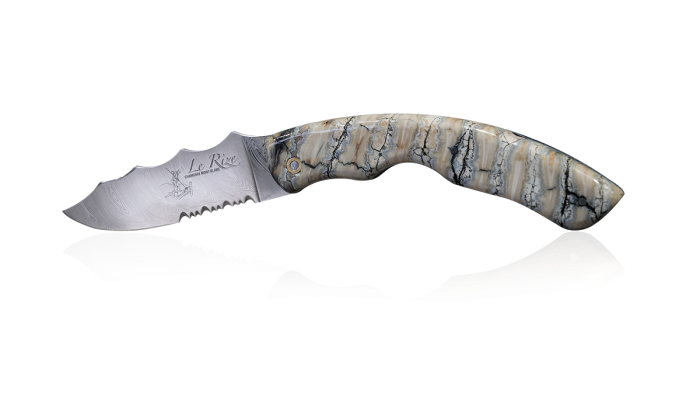 Couteau le Rize collector en dent de mammouth