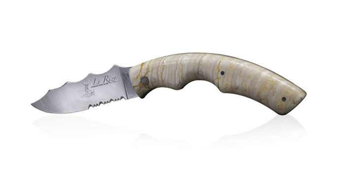 Couteau le Rize collector en dent de mammouth