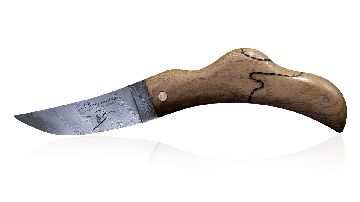 Couteau Le Chamoniard en noyer