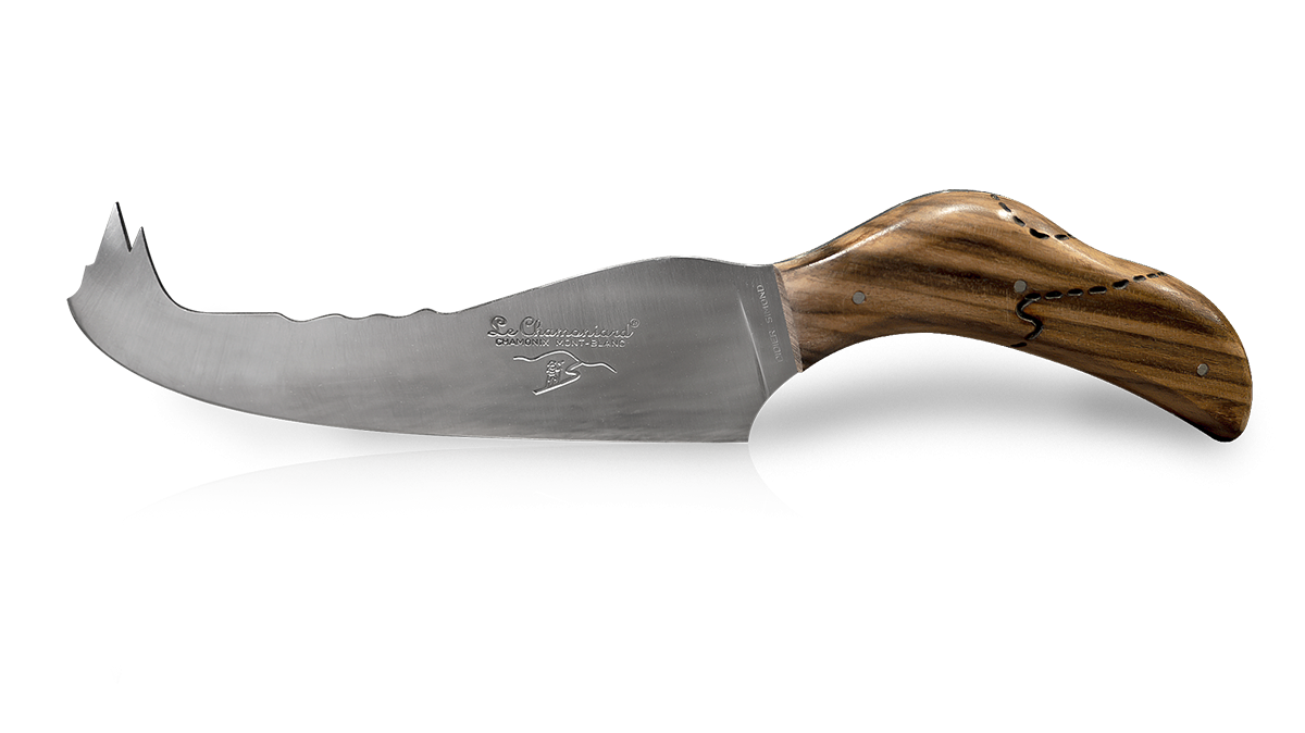 Couteau artisanal à fromage en noyer