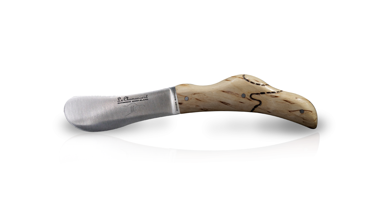 Couteau artisanal à beurre en bouleau